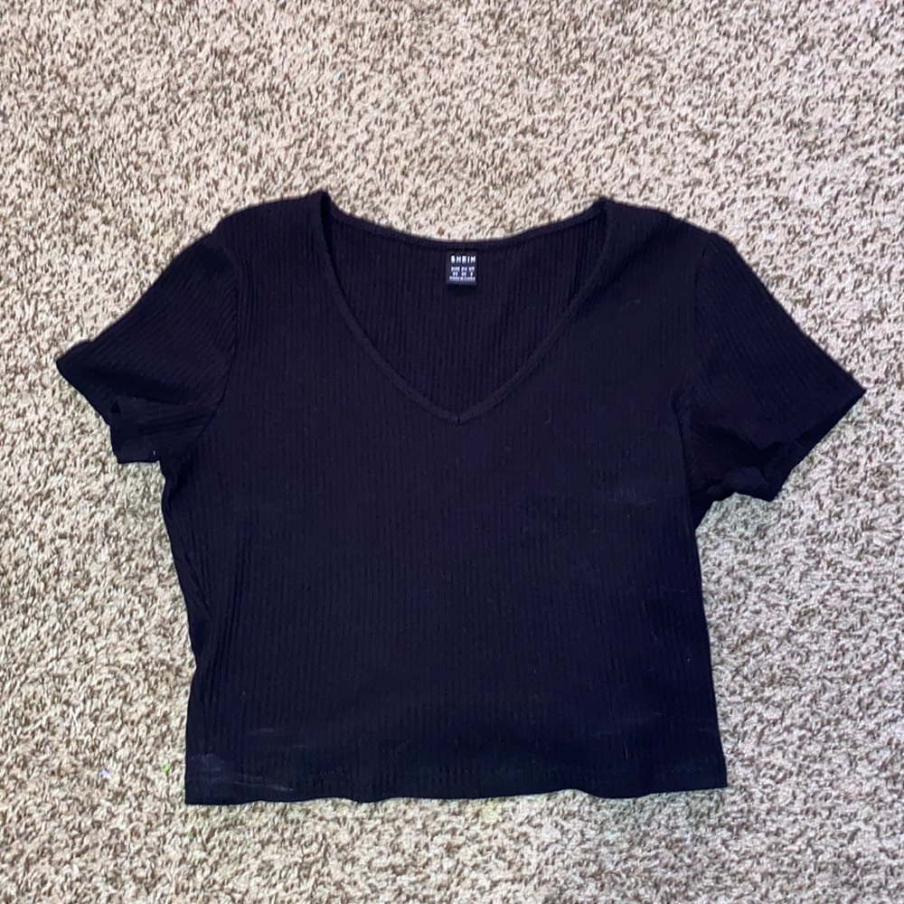 black shein top NWOT